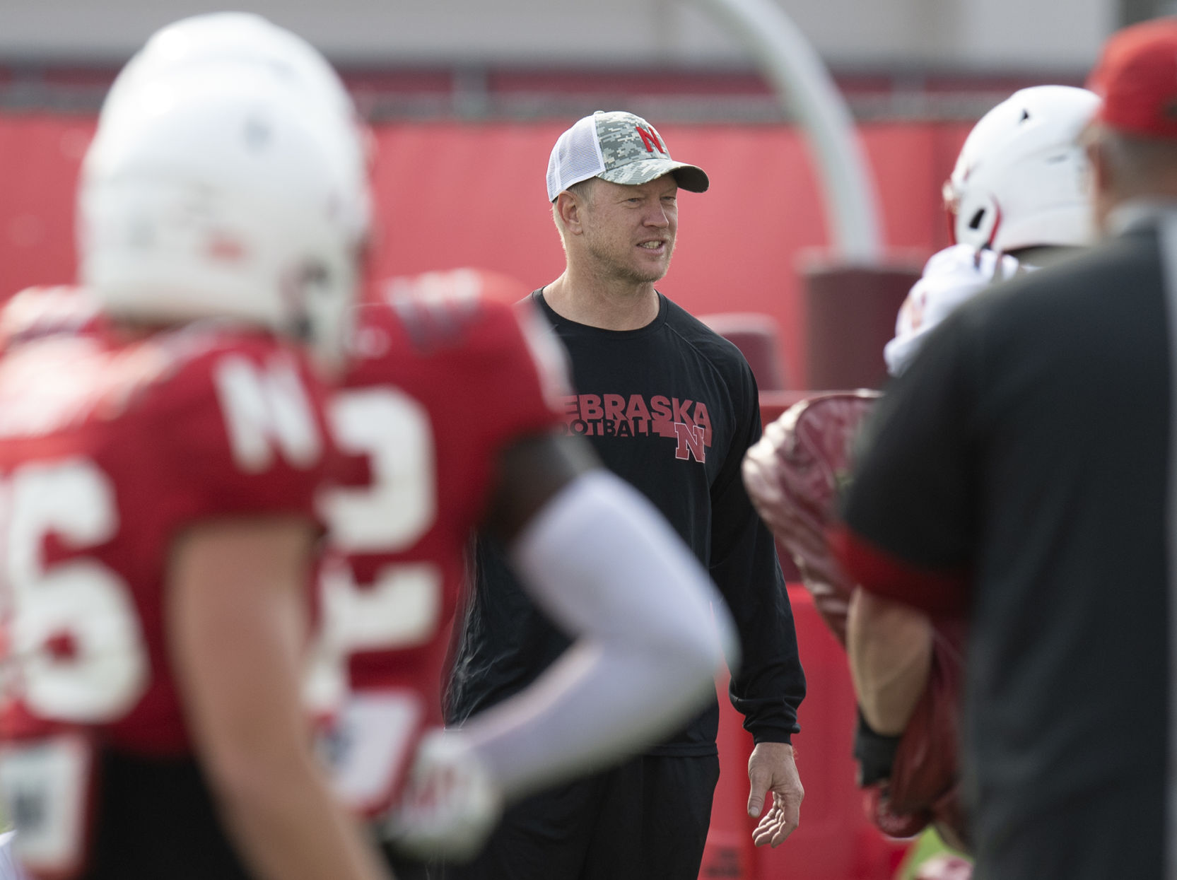 NU football practice, 8.4